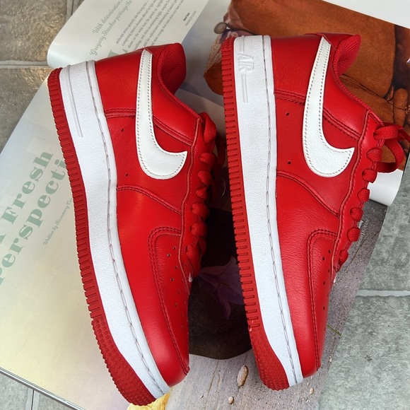 Nike Air Force 1 Low Retro  University Red White Sz 4.5 men New no box unisex - Picture 8 of 14